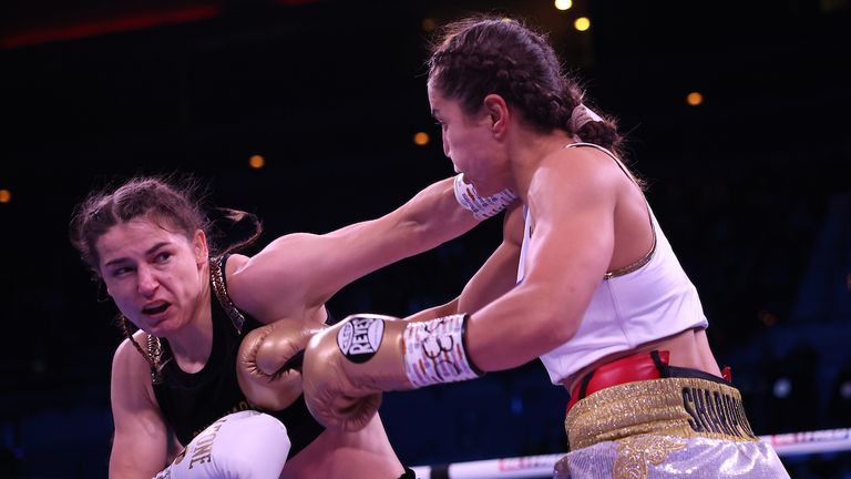 Katie Taylor vs Firuza Sharipova, WBC, WBA, IBF, WBO and Ring Magazine..Lightweight Titles, Liverpool.11 December 2021.Picture By Mark Robinson Matchroom Boxing