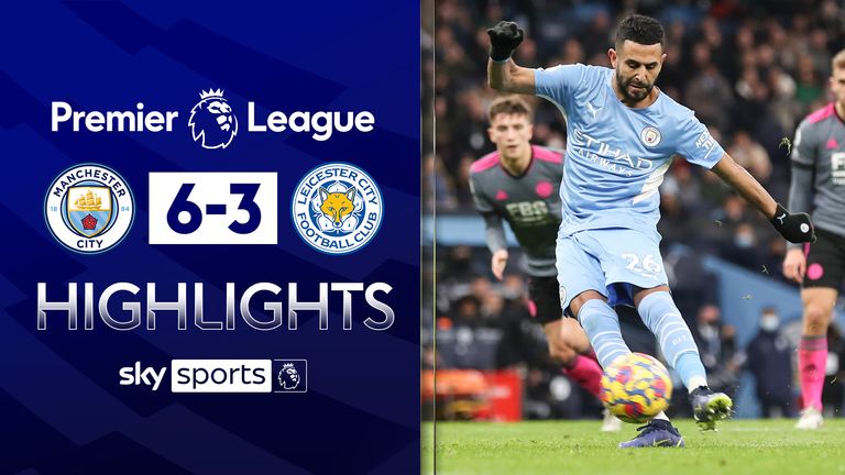 Manchester City vs Leicester highlights