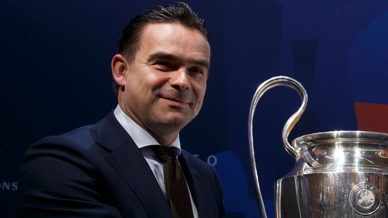 Marc Overmars has signed a new deal as Ajax director of football