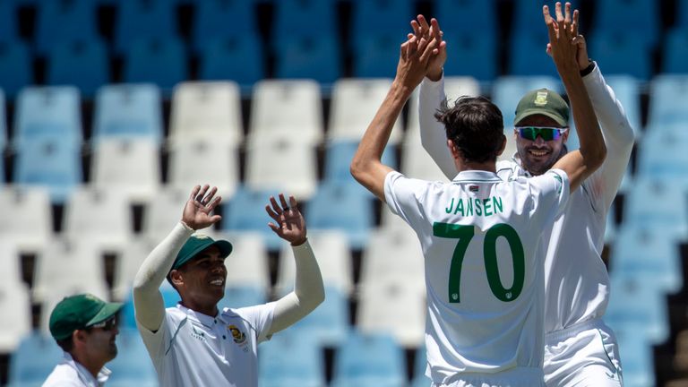 South Africa debutant Jansen, 21, took 4-55 and was threatening throughout