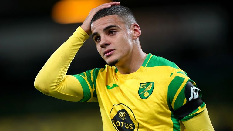 Max Aarons was unable to prevent Norwich slipping to defeat