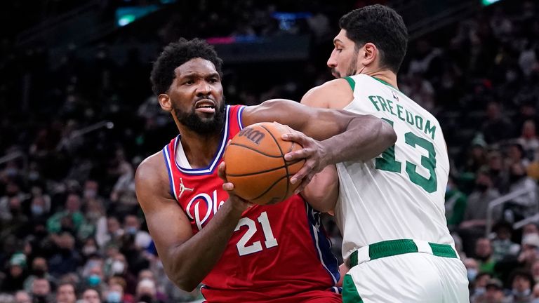Sixers' center scores 38, brings down 13 rebounds
