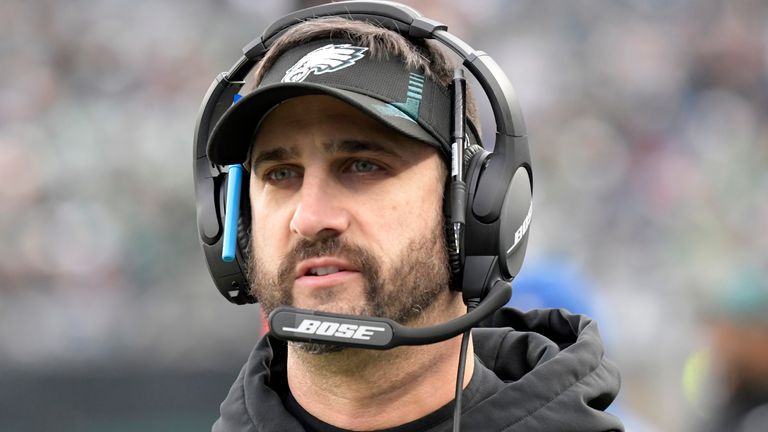 Nick Sirianni will hope to return for the Eagles' game against the Giants on Sunday