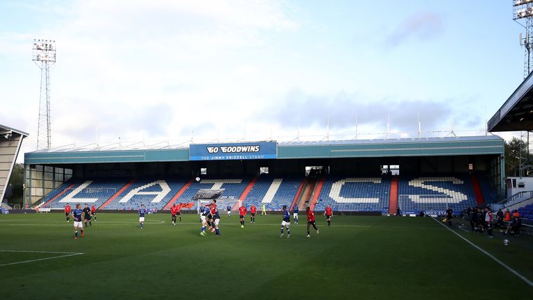 PA - GV of Boundary Park, home of Oldham 