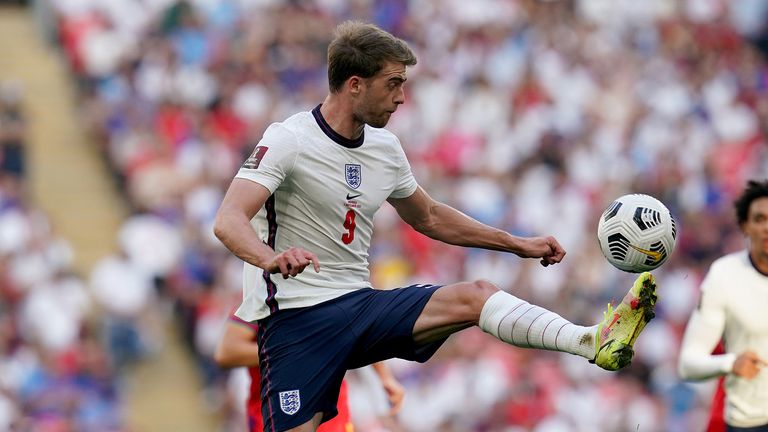 England&#39;s Patrick Bamford during the 2022 FIFA World Cup Qualifying match at Wembley Stadium