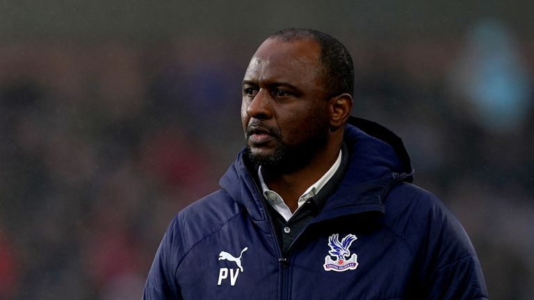 Patrick Vieira is self-isolating after a positive test