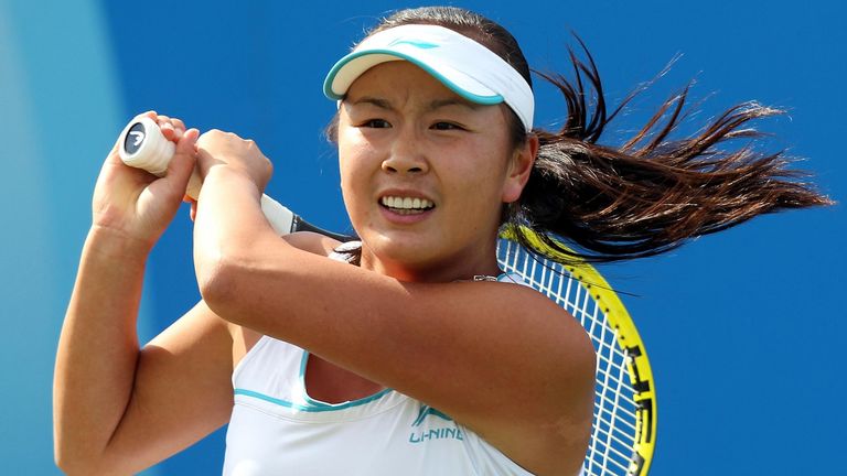 China's Peng Shuai during the semi final during day five of the AEGON Classic at Edgbaston Priory Club, Birmingham.