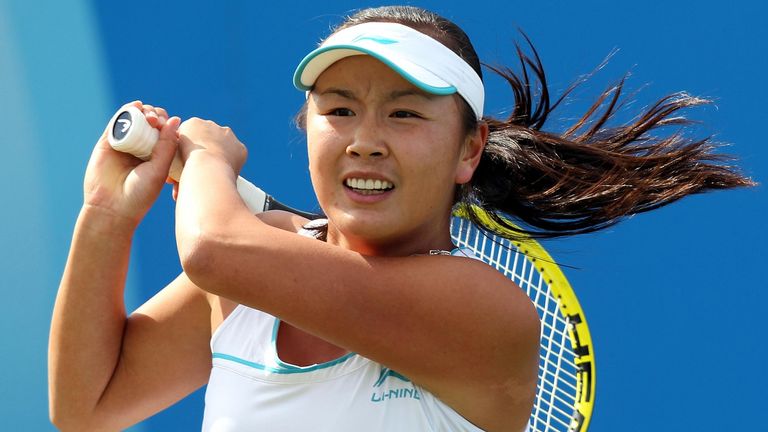 China&#39;s Peng Shuai during the semi final during day five of the AEGON Classic at Edgbaston Priory Club, Birmingham.