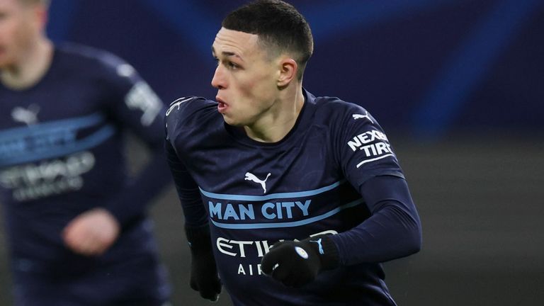 Phil Foden was taken off at half-time after feeling discomfort in his ankle