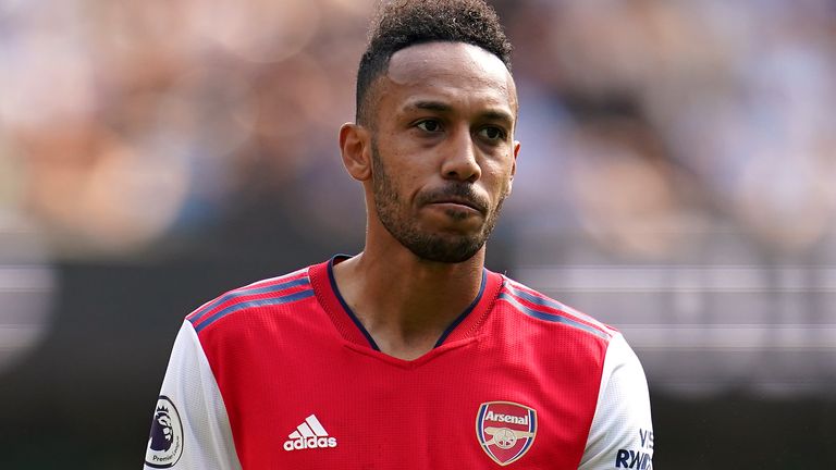 L'attaccante dell'Arsenal Pierre-Emerick Aubameyang (Pennsylvania)