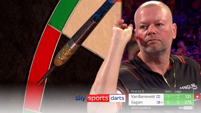 Van Barneveld produced some vintage darts to breeze past Lourence Ilagan in his opening round tie
