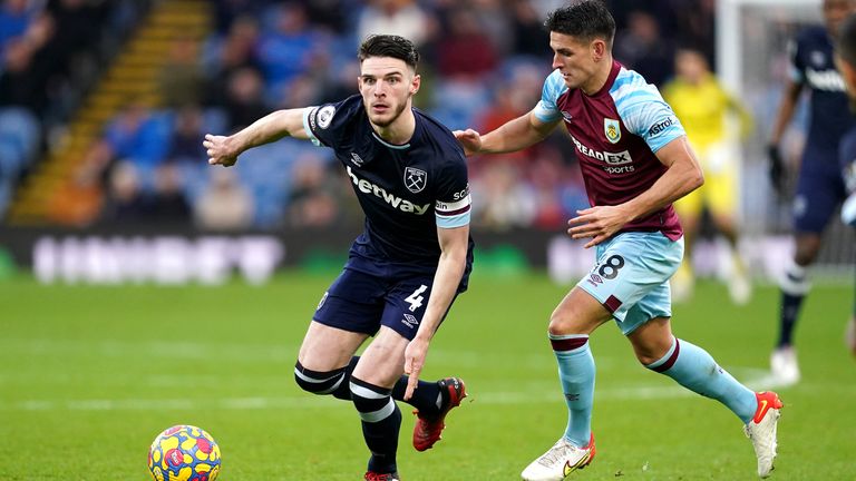 West Ham were held to a goalless draw by Burnley on Sunday