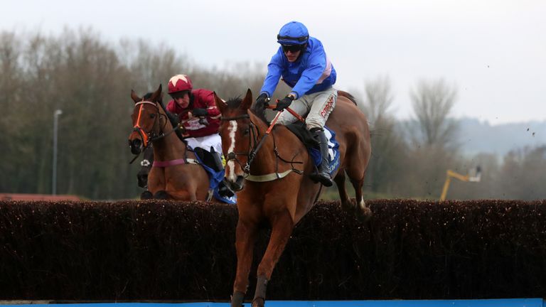 Secret Reprieve on his way to winning the 2020 Welsh National at Chepstow