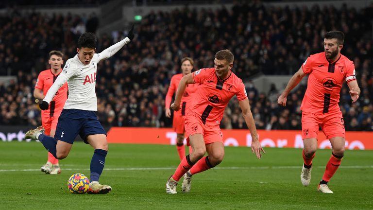 Heung-Min Son fires in Spurs' third against Norwich