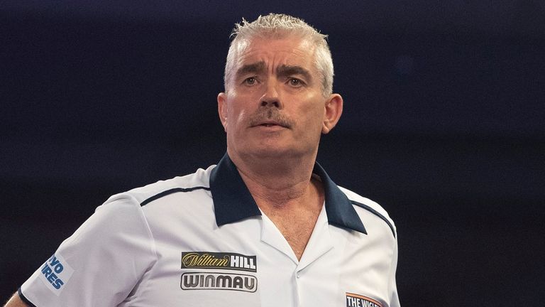 Steve Beaton might be 58 years of age but he continues to strut his stuff to 'Stayin' Alive' on the Ally Pally stage