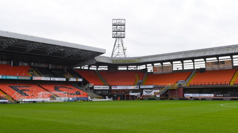 DUNDEE, SCOTLAND - NOVEMBER 20: A general view before a cinch Premiership match between Dundee United and Aberdeen at Tannadice Park, on November 20, 2021, in Dundee, Scotland. (Photo by Mark Scates / SNS Group)