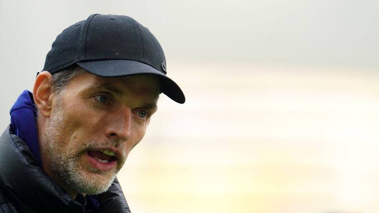 Thomas Tuchel before the Premier League match at the Molineux stadium, Wolverhampton. Picture date: Sunday December 19, 2021.