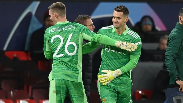 Tom Heaton came on for his debut for Man Utd at the age of 35
