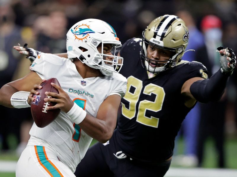 New Orleans Saints Thrash Visiting Miami Dolphins In 38-17 Monday Night  Victory