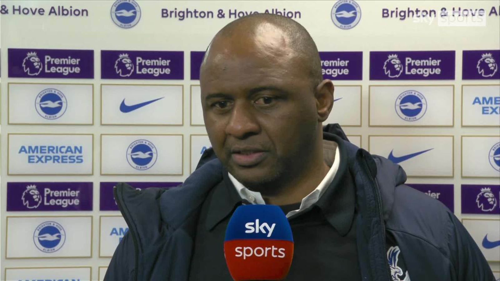 Defensive display pleases Patrick Vieira after draw at rivals Brighton ...