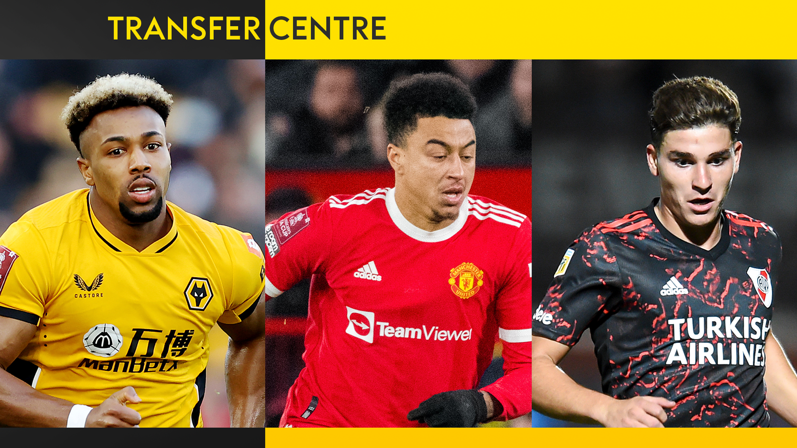 Transfer Centre: Adama Traore, Jesse Lingard, Julian Alvarez on the move? - Sky Sports