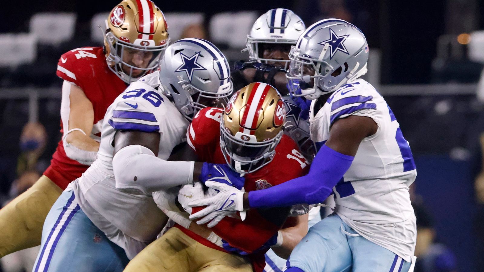 San Francisco 49ers 2317 Dallas Cowboys 49ers hold off late Cowboys