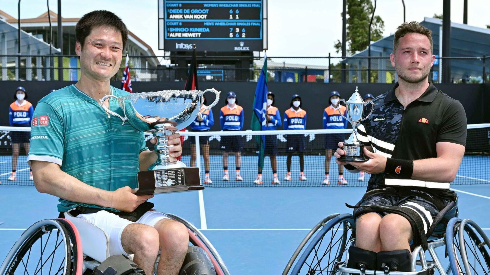 Hewett beaten in wheelchair final | Alcott loses career finale
