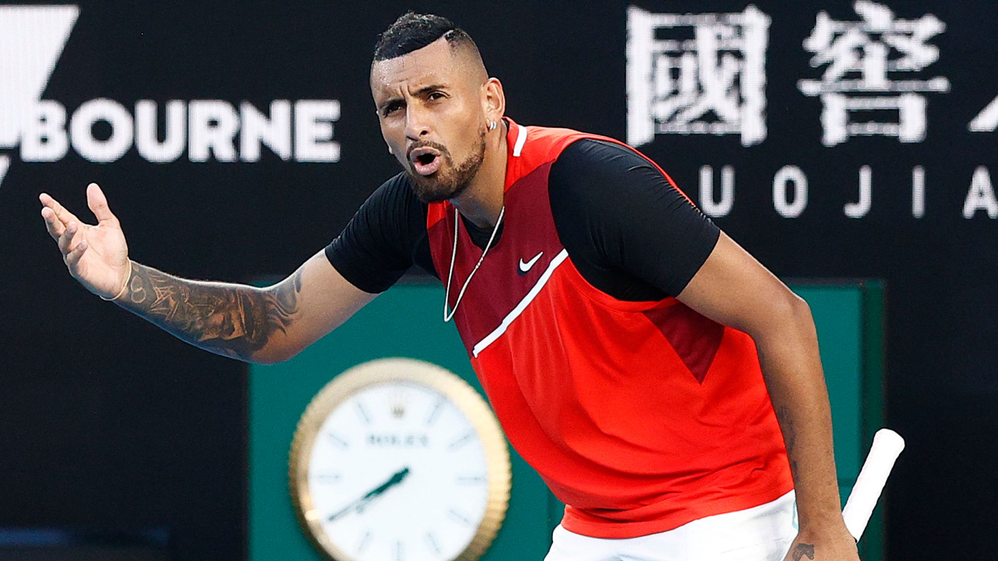 Australian Open Nick Kyrgios says he was threatened by doubles opponents coach Tennis News Sky Sports