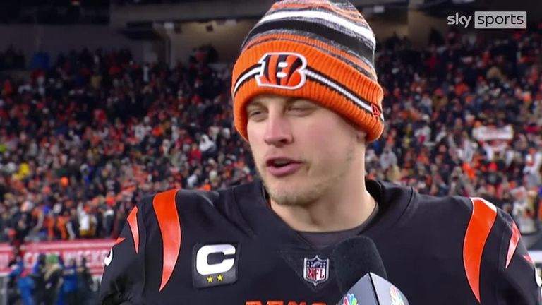 Joe Burrow said ‘we took care of business, on to the next round’ after the Cincinnati Bengals defeated the Las Vegas Raiders to win their first play-off game for 31 years.