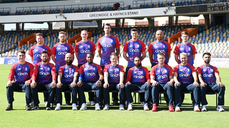 England T20 squad in the West Indies
