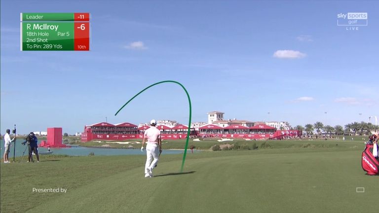 Rory McIlroy's final-round charge at the Abu Dhabi HSBC Championship ended in disappointing fashion, as he snap-hooked his approach into the hazard on his final hole! 