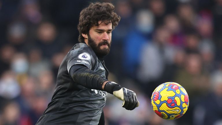 Liverpool goalkeeper Alisson was in inspired form against Crystal Palace