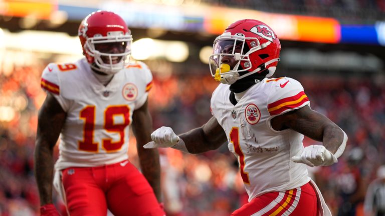Running back Jerick McKinnon left the Denver Broncos defence in his wake as the Kansas City Chiefs regained the lead in the second half.