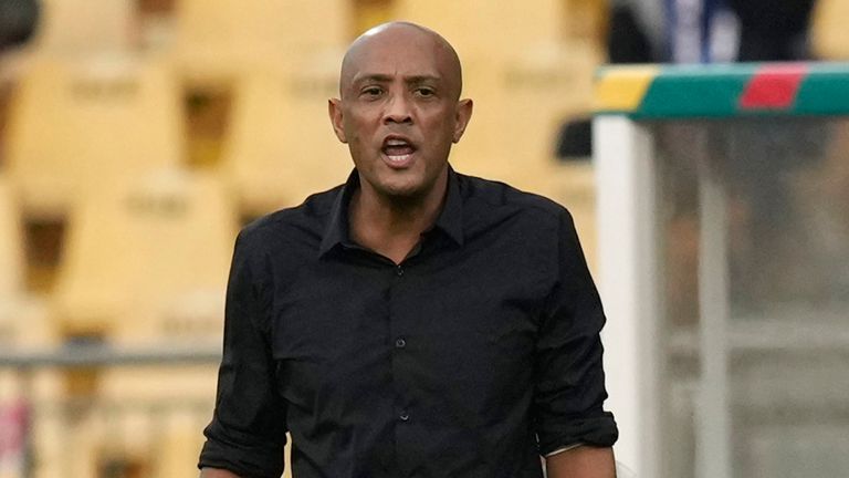 Comoros' head coach Amir Abdou