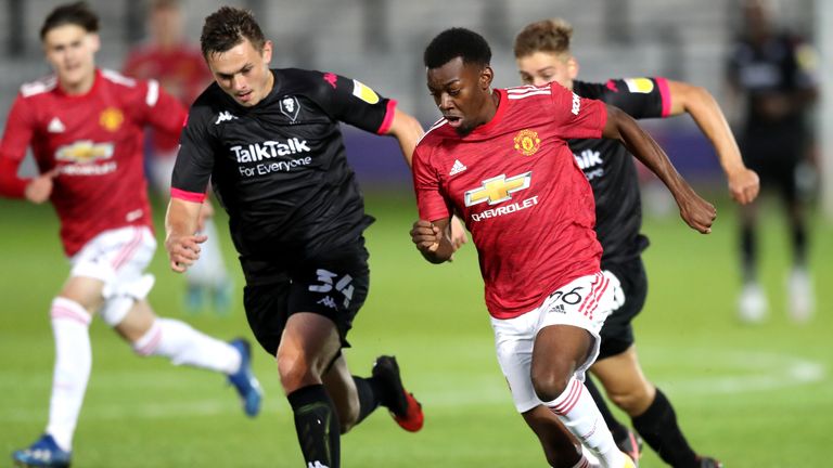 Elanga was productive at youth level for United's U18 and U23 teams