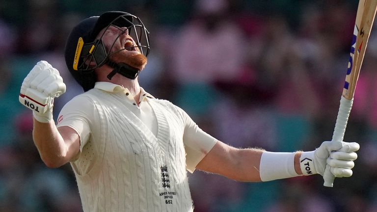 Jonny Bairstow was hit on the thumb on 60 but went on to make his seventh Test century on day three