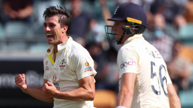 Pat Cummins, Australia, and Zak Crawley, England, The Ashes (AP)