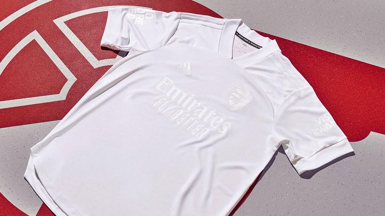Arsenal no longer all white and red jersey