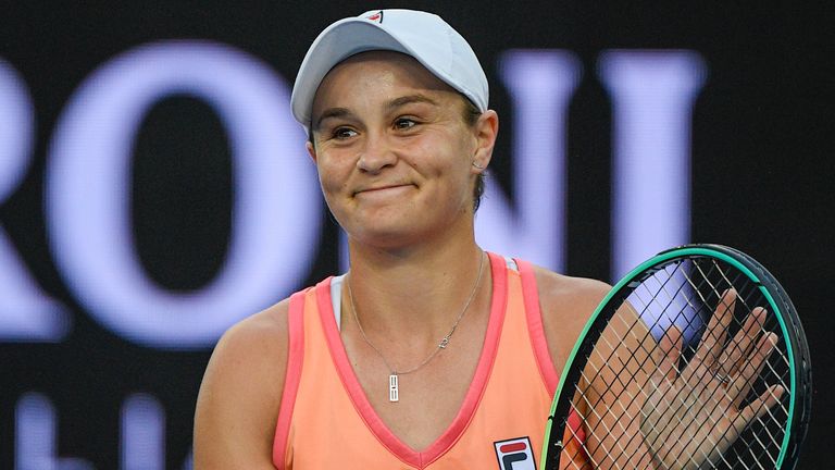 World number one Ash Barty is stepping up her preparations before playing in her home Grand Slam, the Australian Open