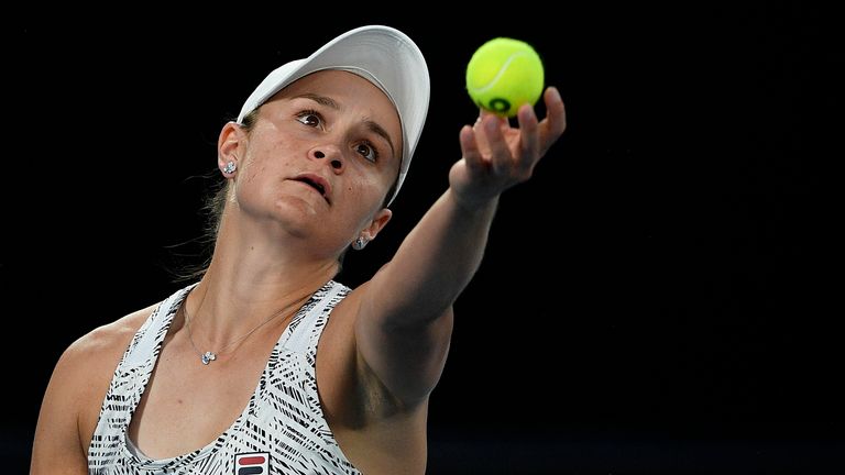 Ash Barty at the Australian Open