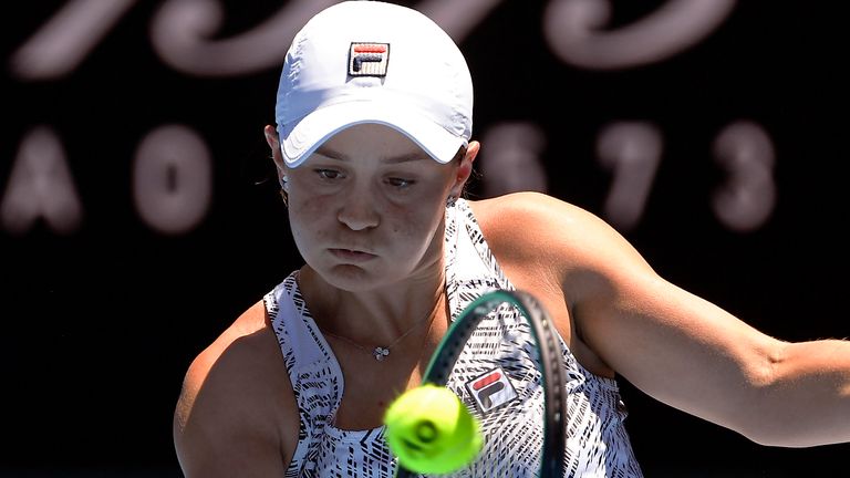 The world No 1 is looking to win her first Australian Open title this year