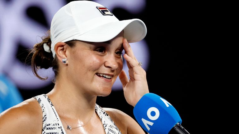Ash Barty is aiming to win the Australian Open for the first time in her career