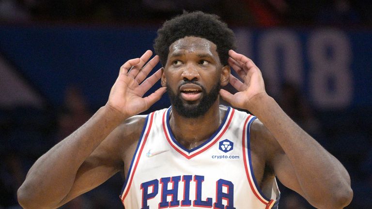 Joel Embiid top-scored with 31 points as the Philadelphia 76ers defeated the Orlando Magic 116-106.