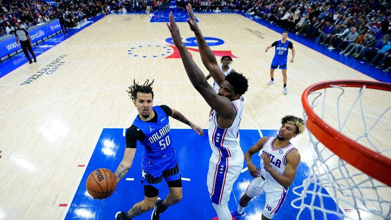 Highlights of the Orlando Magic against the Philadelphia 76ers in Week 14 of the NBA.