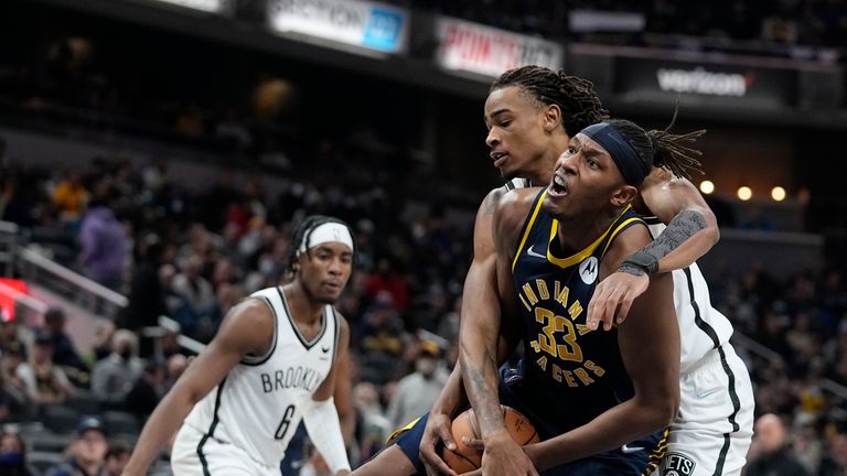 Highlights of the Brooklyn Nets against the Indiana Pacers in Week 12 of the NBA.