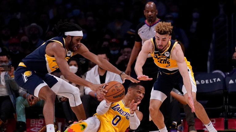 Highlights of the Indiana Pacers against the Los Angeles Lakers in Week 14 of the NBA.