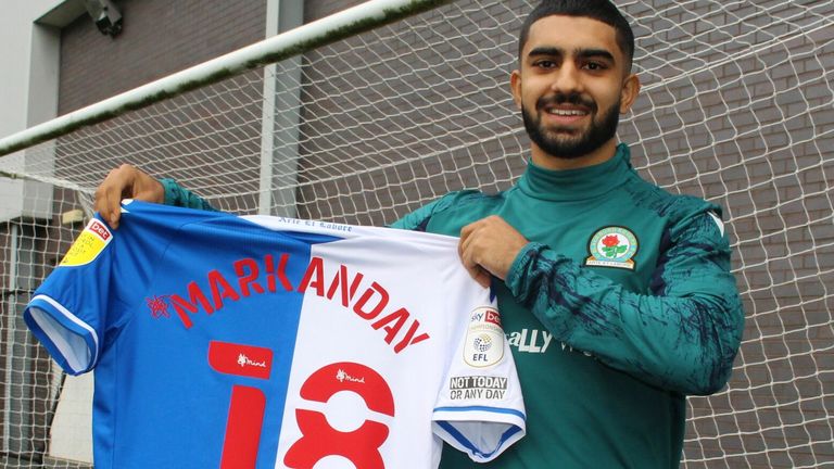 Dilan Markanday will wear number 18 for the remainder of the season at Blackburn