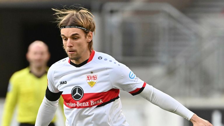 Stuttgart's Borna Sosa has been linked with a move to Chelsea