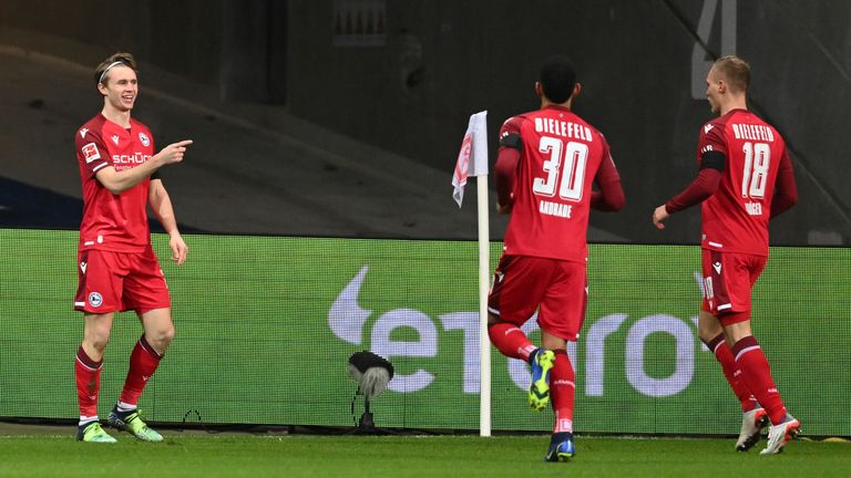 Eintracht Frankfurt - Arminia Bielefeld, Matchday 20 at Deutsche Bank Park.