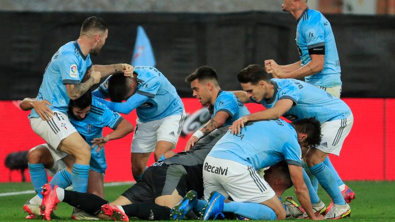 Celta raced into a two-goal lead against Sevilla
